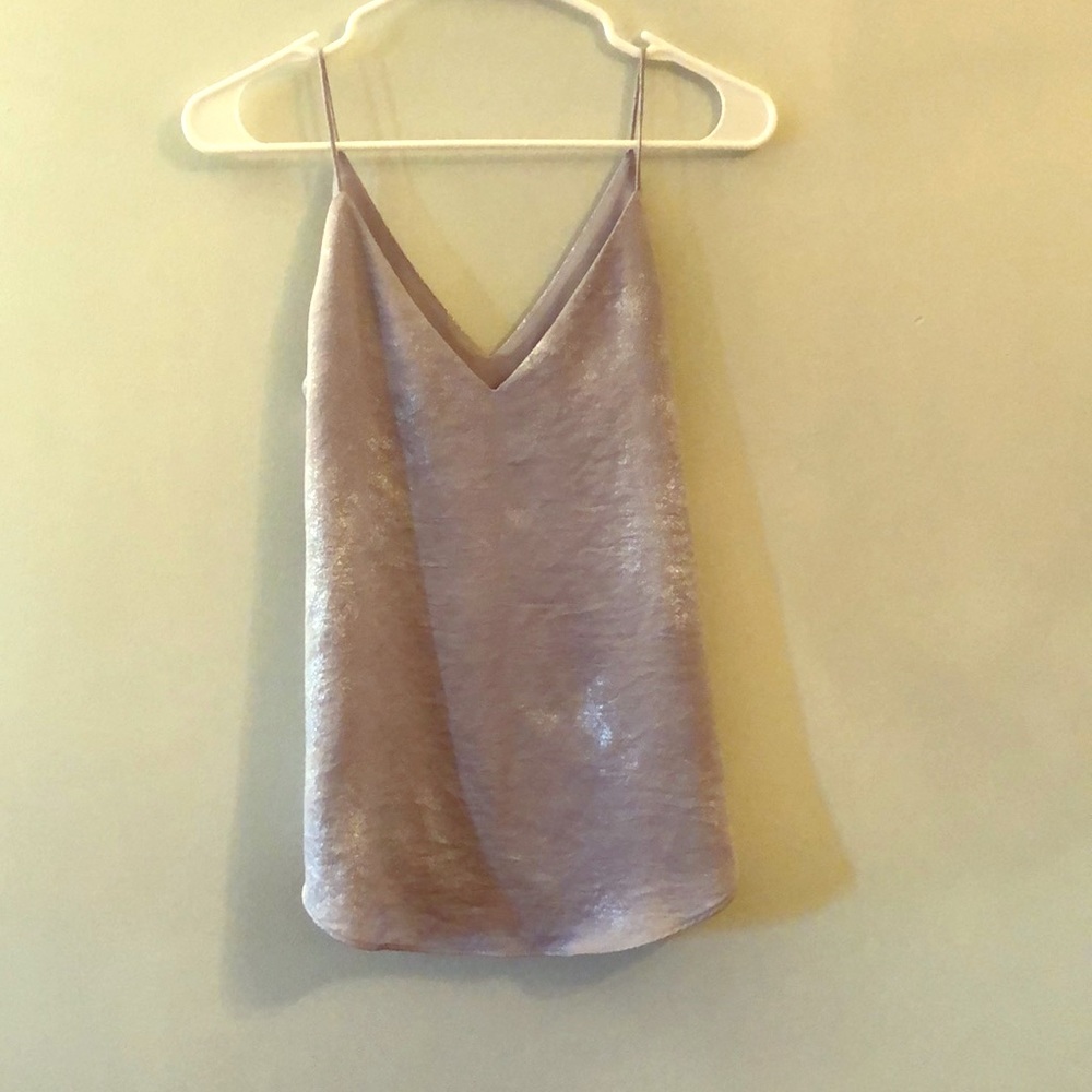 Silver dress tank top
